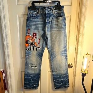 AMIRI Varsity Tiger Jeans 34x34